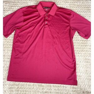 Pebble Beach Performance Polo‎ Mens Golf Shirt XLarge Short Sleeve  Fuchsia/Pink